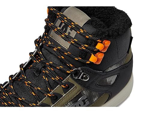 Image of DC Men's Pure High-Top WC WNT Skate Shoe Black /Green Print 10