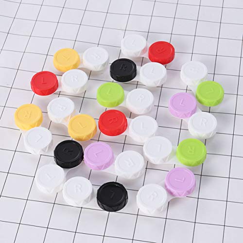 HEALLILY 15PCS Caso de Lente de Contato Caixa de Lente de Contato À Esquerda/Direita Olhos Titular C