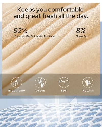 Image of BAMBOO COOL Womens Underwear, Moisture-Wicking Briefs, Soft and Breathable Panties, Mid Waist, 5-Pack