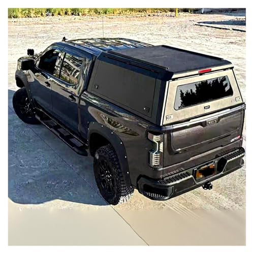 HKRCAMCRtc Toldo for camioneta 4x4 con techo rígido de aleación de aluminio y acero, compatible con BYD Shark 6 Range, compatible con F150, compatible con Tacoma NP300