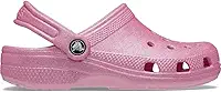 Sandália crocs classic clog glitter juvenil pink tweed glitter