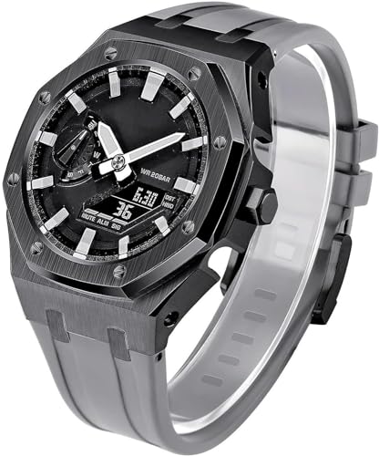 Boîtier GM2100 acier inoxydable anti-usure avec bracelet caoutchouc