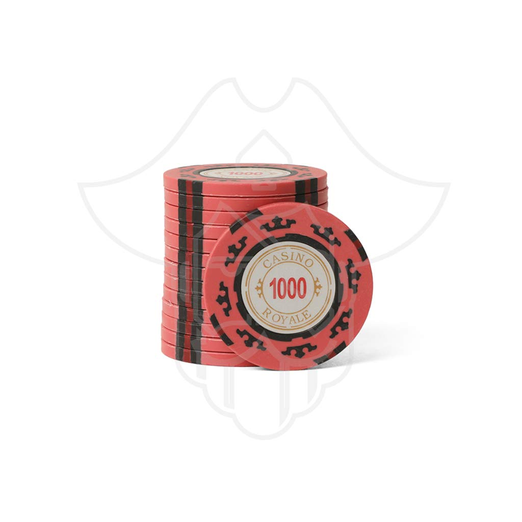 One Eyed Jack Casino Royale Clay Poker Chips 1000 Denomination (Set of 25) (B0893T9RT6) Amazon Price History, Amazon Price Tracker