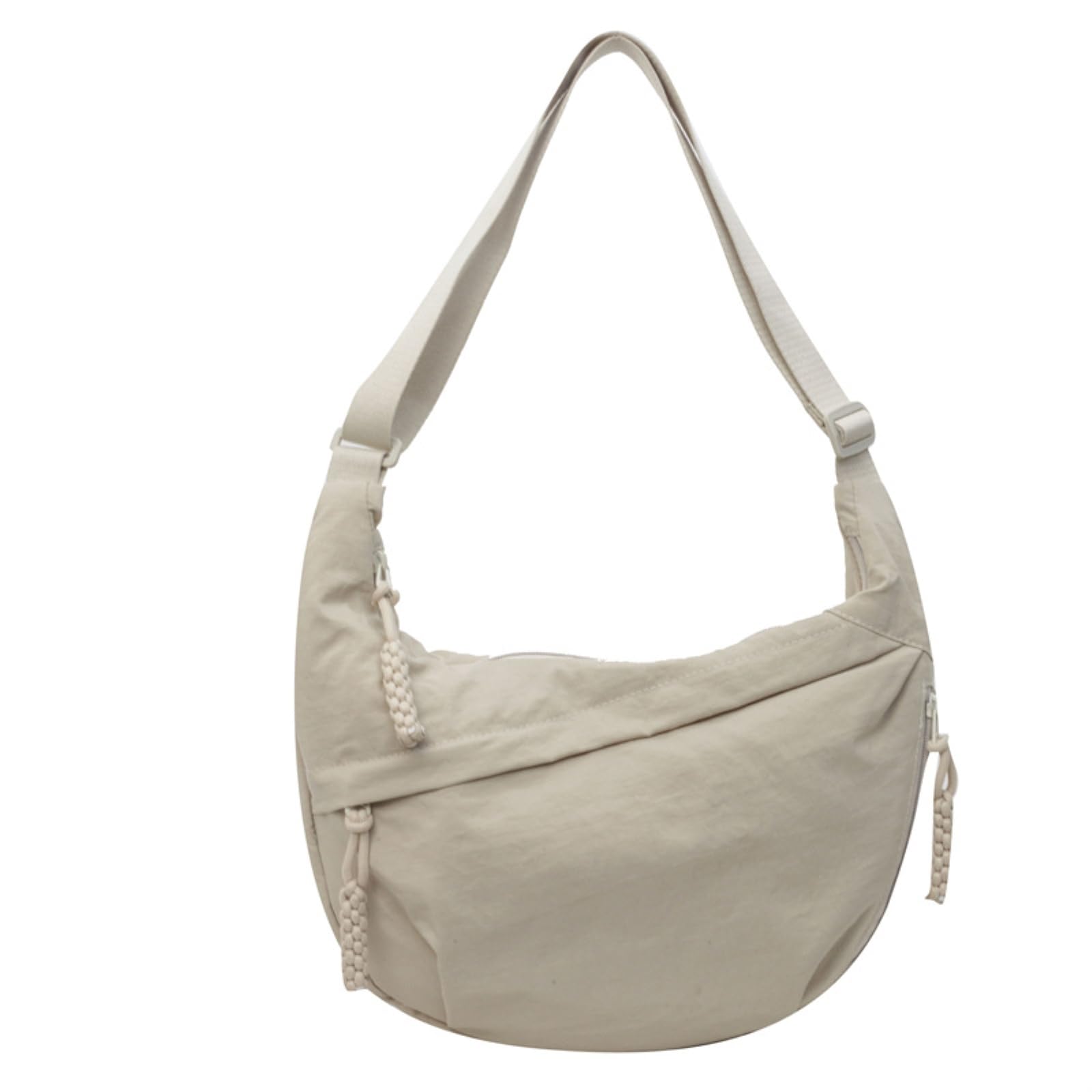Borsa A Tracolla Crossbody Nylon Crescent Resistente all'Acqua, Hobo Sling Tasca Multi Zipper