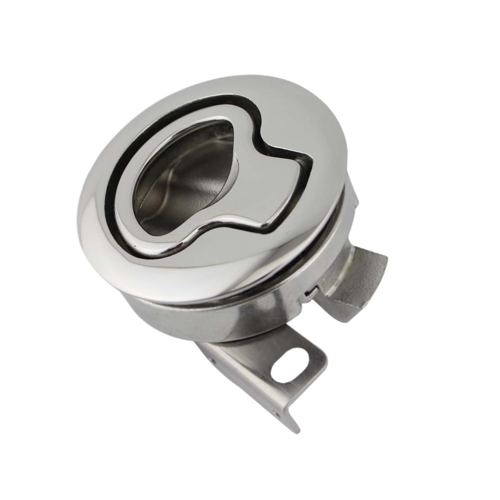 Round Flush Pull Slam Latch for Boat Marine Deck Hatches Lift Pull Handle Non Key Marine Deck Locker