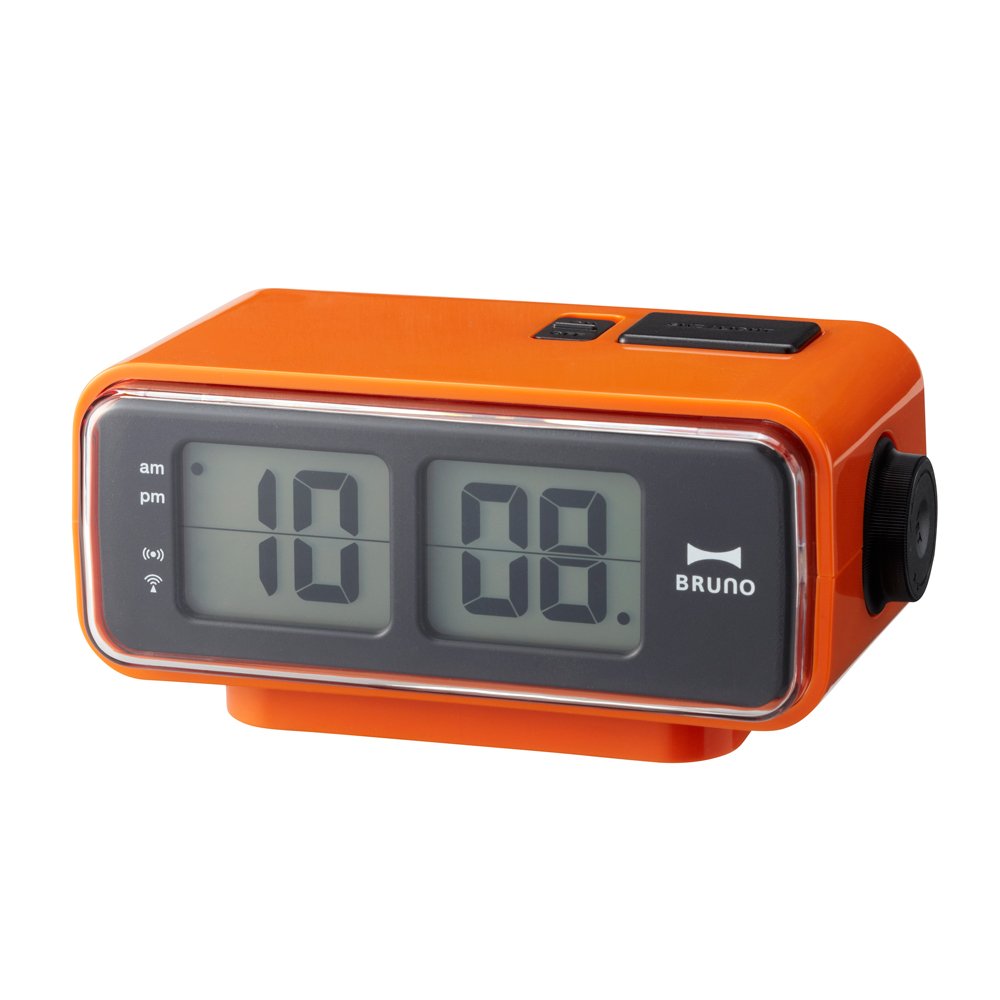 Retro Digital Flip Desk Alarm Clock Orange : Amazon.co.uk: Home