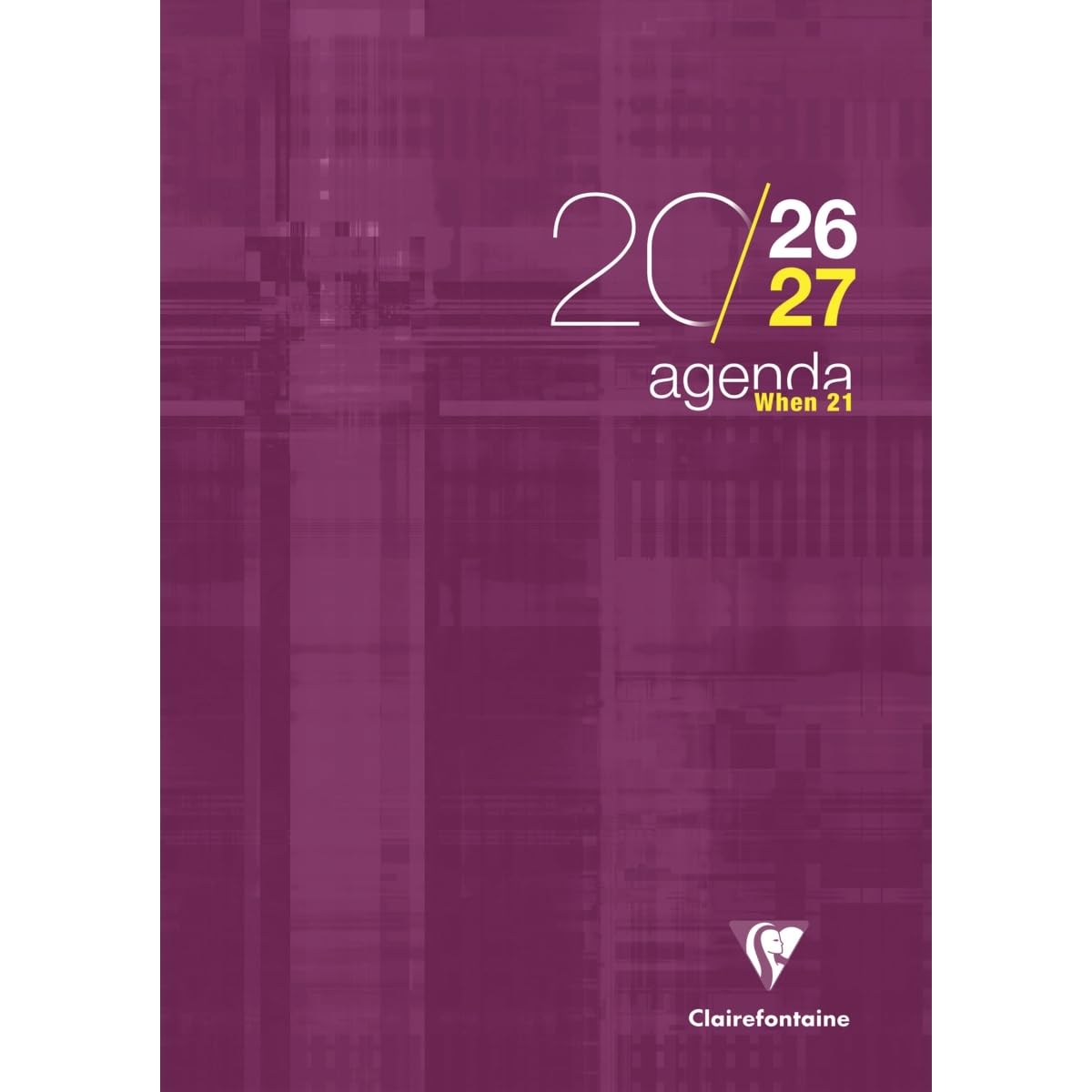 Clairefontaine Agenda When 21 2026-2027 21x29,7 cm 1 Semaine Sur 2 Pages Violet