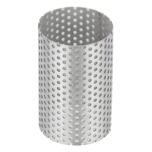 Image of PATIKIL 1 Pcs 42mm OD Strainer Mesh, 66mm H 80 Mesh Screen Y Shaped Strainer Filter Valve Mesh Screen 304 Stainless Steel Double Layer Strainer Mesh for Debris Pump Water Oil Separation