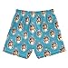 Selerdon Quick Dry Swim Trunks 4th of July Blue Sheltie for Boy Kids Summer Fashion Beach Shorts with Adjustable Waist and Side Pocket for Daily Wear Outdoor Play XS