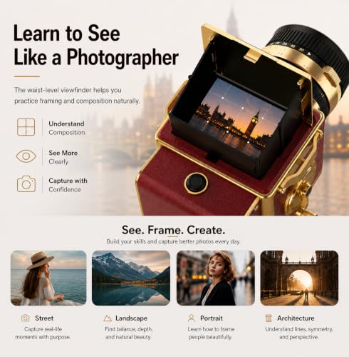 EJXHKNF Vintage Digital Camera, 64MP 2.7K Retro Point and Shoot Camera with Autofocus, 2" IPS Waist-Level Screen & 16GB TF Card, 16X Zoom Compact Photography Camera for Beginners Kids Red