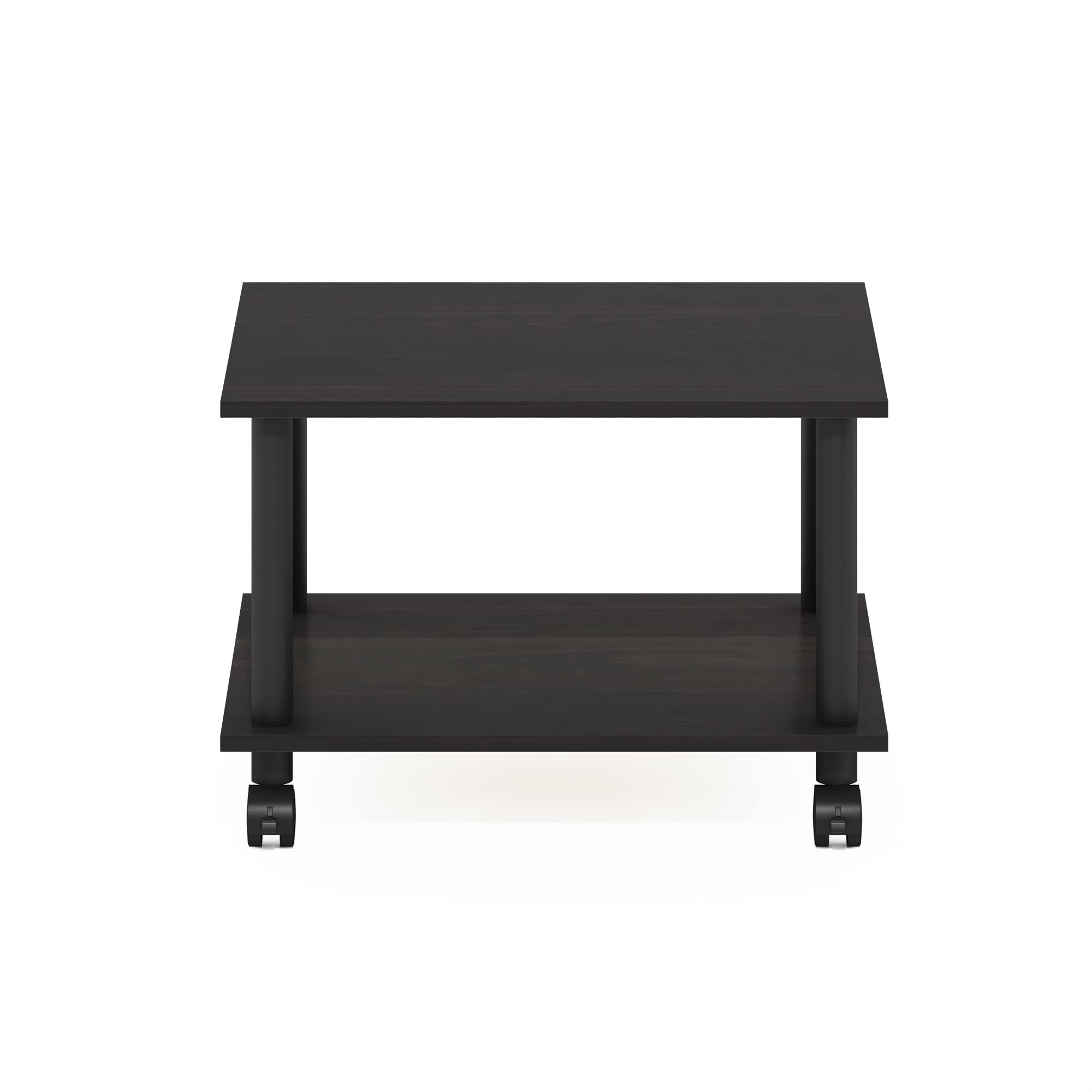 Econ - Estantería con ruedas para impresora o procesador para poner debajo de la mesa de escritorio en la oficina o en casa, color expreso y negro 6