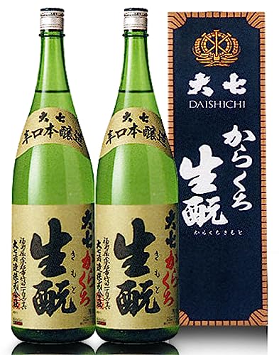 (福島県)【2本セット】1800ml 大七酒造 大七辛口生もと 本醸造 箱無 常温発送 大七酒造の日本酒