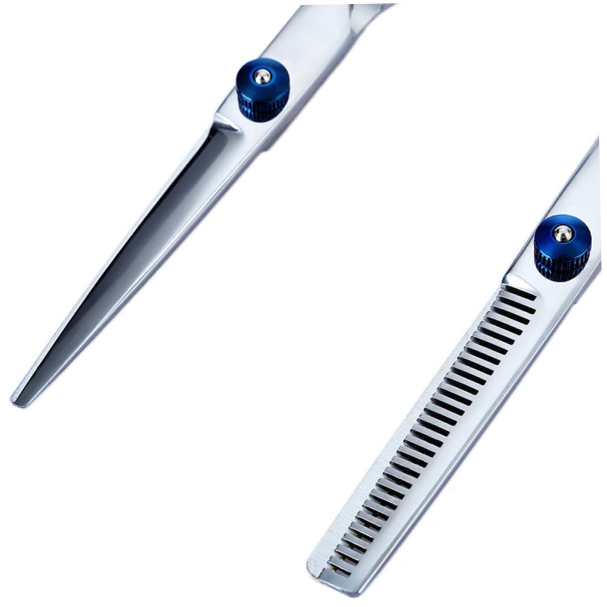 Mikinona Set Forbici Parrucchiere 10 Pezzi in Acciaio Inox, Pettine e 2 Kit per Rifinitura Professionale, per Casa e Fai da Te