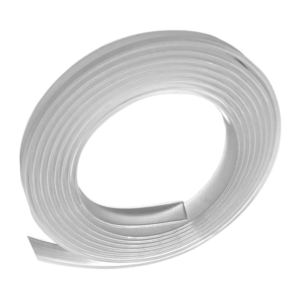 Wetterschutz Streifen, transparentes Silikon, festes, flaches Pad, Dicke 2 mm bis 5, Dichtungsstreifen for Duschtüren, 1 Stück(1M*2MM*20MM)