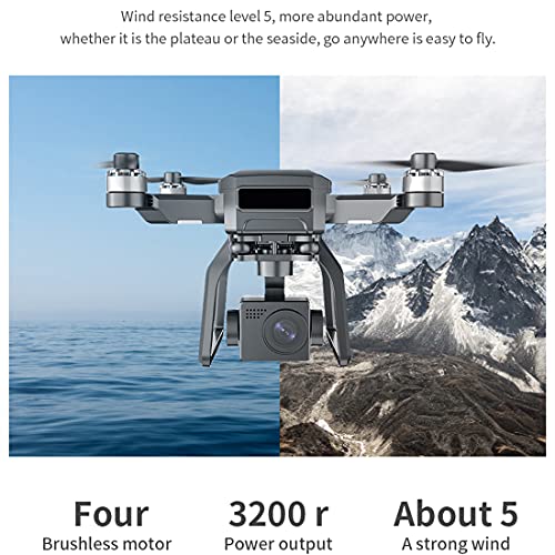 Xshion SJRC F7 PRO Drohne Bürstenlos mit Kamera 4K,GPS 5G WiFi 3KM Quadcopter Drone 3-Achsen Selbststabilisierendes… – Bild 4