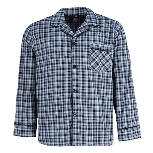 Hanes mens Men's Woven Plain-weave Pajama Set2