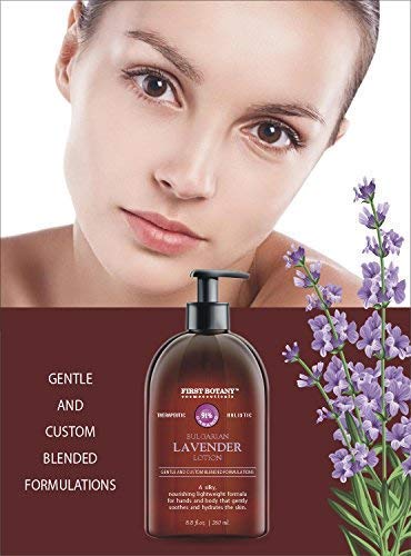 Lavender Oil Crème lotion 9 fl oz - Organic, Moisturizing, Hydrating, Anti aging and Massage lotion - the best body lotion for men and women that works on your face, neck, hands, hairs and feet.