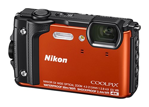 Nikon W300 Waterproof Underwater Digital Camera With Tft Lcd, 3", Orange (26524) #TOP2