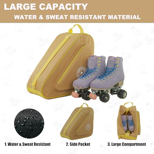 Image of HEXIFUL Skate Bag for Ice, Inline, Roller & Quad Skates - Kids & Adults