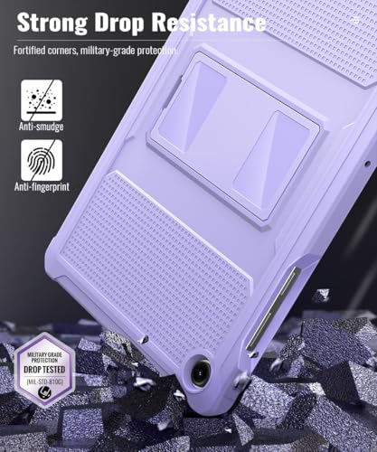 Image of MoKo Shockproof Case Fit Samsung Galaxy Tab A11+ Plus / A9+ 11 Inch | Full Body Rugged Stand Back Cover with Built-in Screen Protector for Galaxy Tab A11+ / A9+ Tablet, Taro Purple