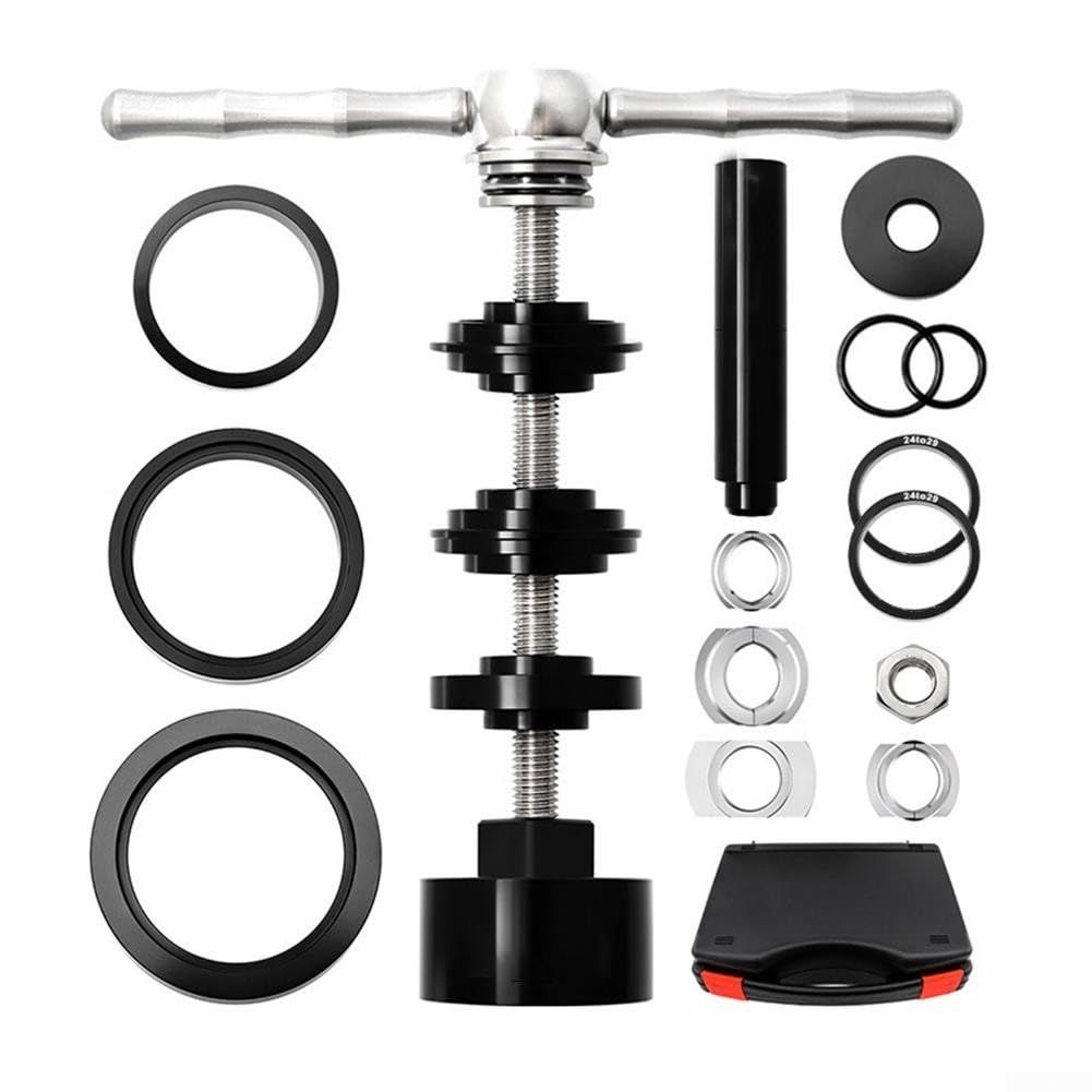 Kit de prensa de rodamientos de bicicleta, kit de herramientas de instalación y extracción de pedalier de bicicleta para ejes PF30 BB386