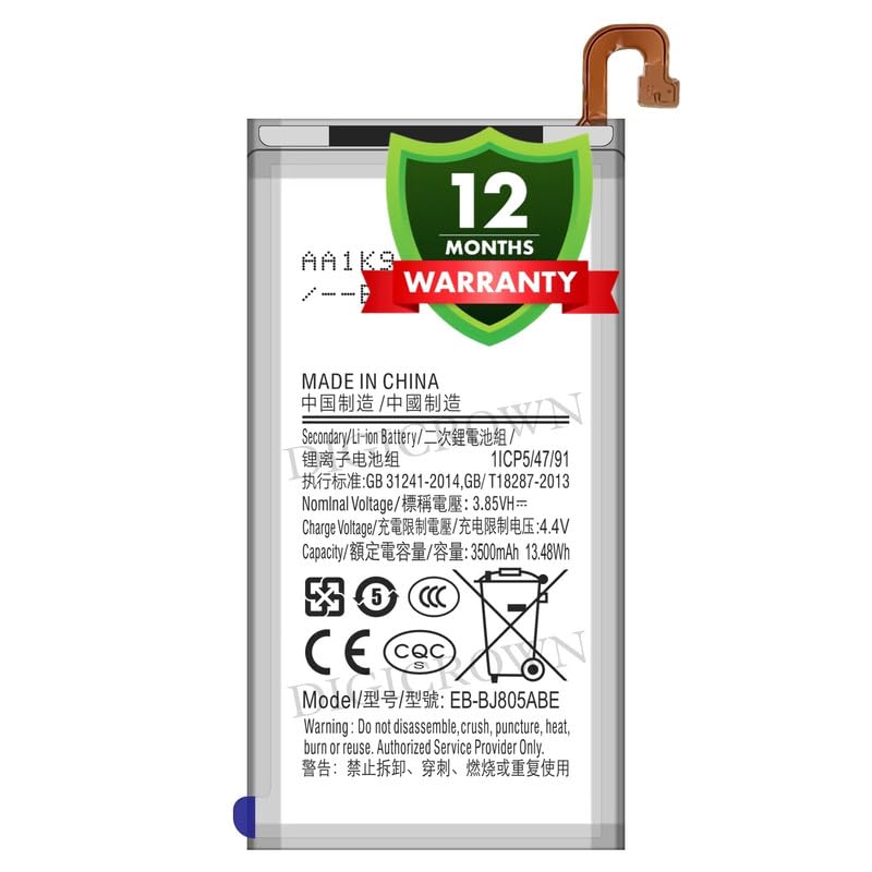 Image of Original EB-BJ805ABE Battery Compatible for Samsung Galaxy J8 | J8+ | A6+ (2018) | A9 Star Lite - (3500mAh) - 1 Year Warranty DF7