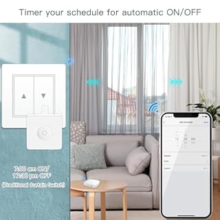 MOES Fingerbot Plus Smart Button Pusher No Wiring Switch, Upgrade with Touch Control, Work with Smart Life App, Add MOES Tuya Bluetooth Hub Make it Compatible with Alexa,Google Home and Timer Control