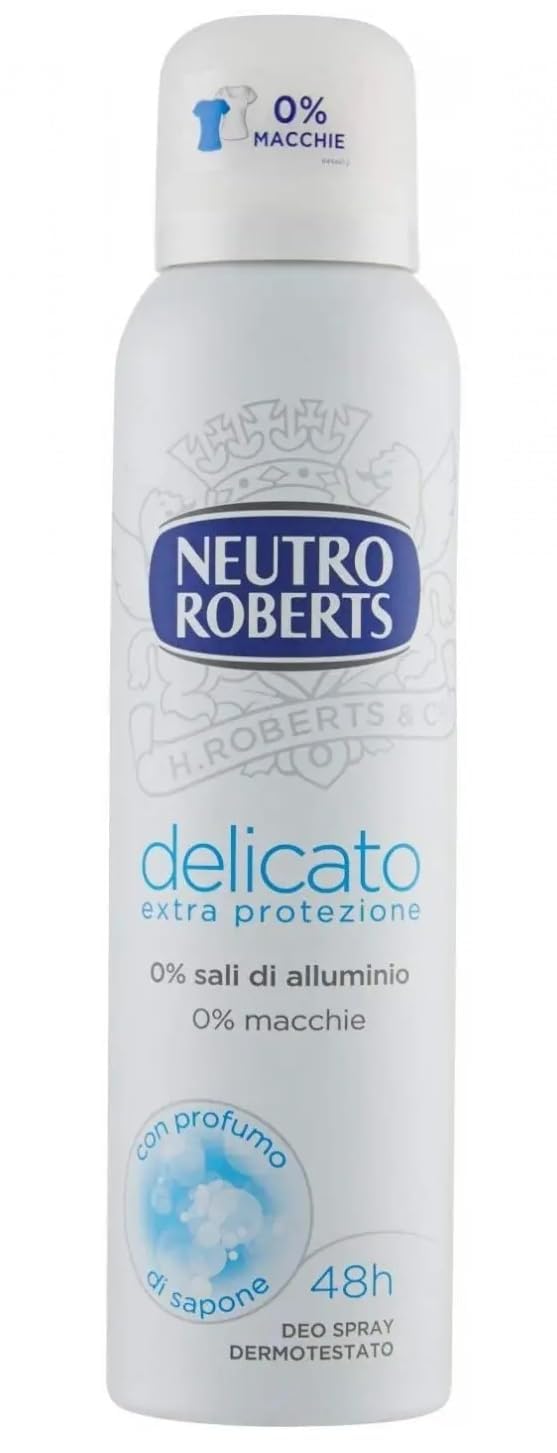 Italian Gourmet Deodorante Spray Delicato Deo-Spray 12 x 150ml Seifenparfüm | Freschezza quotidiana, profumo pulito; sanft zur Haut, praktische, Gesamtnettogewicht 1,8 L + Kostenlos Polpa 400g