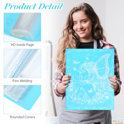 Image of 2 Pack A3 Painting Storage Book, 60 Pages Art Portfolio Diamond Art Storag