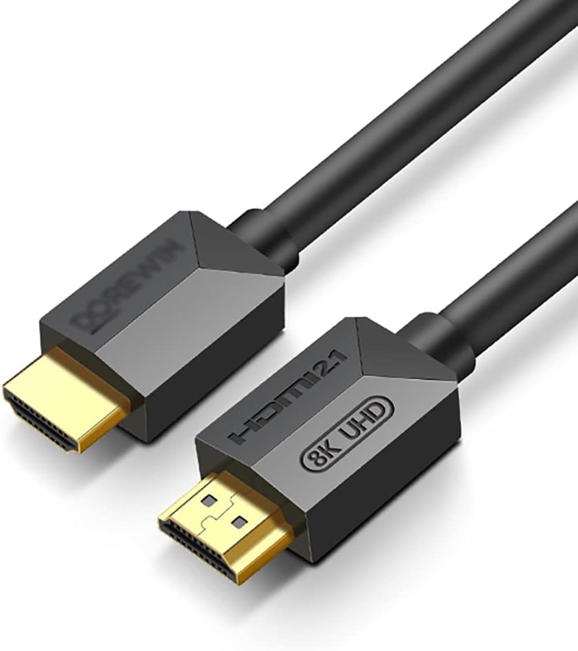 Amazon モニターケーブル 8K HDMI2.1ケーブル 3D 8K/60Hz 4K/120Hz ARC HDR対応 48Gbps対応