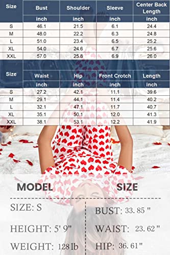 Image of Ekouaer Womens Satin Silky Pajama Set Short Sleeve Shirt with Long Pajama Pant Set Soft PJ Loungewear