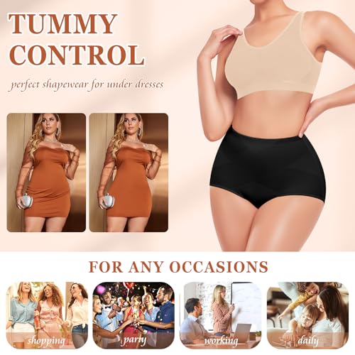 Image of Werena Tummy Control Shapewear for Women Shaping Panties Underwear High Waisted Cincher Body Shaper Slimming Panty Girdle