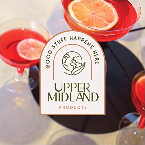 Copas de champán Upper Midland Products de cristal resistente para evitar roturas 8