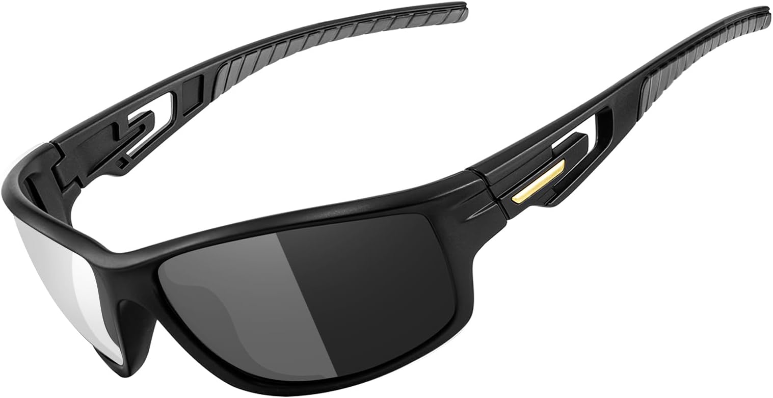 GoiteiaPolarized Sunglasses for Sports Men Women, Cycling Running Driving Fishing Sunglasses, UV Protection, Wrap Around