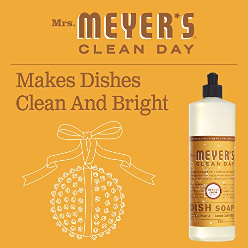 Image of MRS. MEYER'S CLEAN DAY Liquid Dish Soap, Limitd Edition Orange Clove, 16 fl. Oz