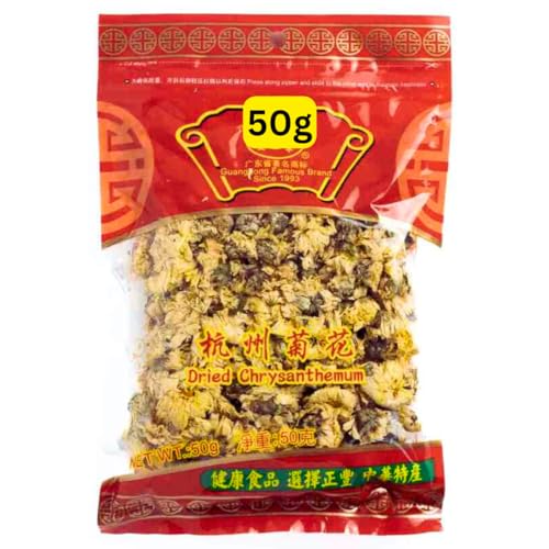 Chrysanthemum Tea, Dried chrysanthemum Flower Buds Loose 50g Resealable Pack - Infuse Herbal Tea, Floral Drink (50g)