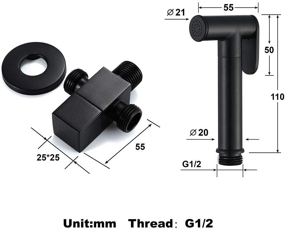 Handheld Bidet Sprayer for Toilet Toilet Spray,Exposed Toilet Wall Mounted Mixer Valve Bath Handheld Bidet Sprayer Shower Head Douche Kit Set Stable Interface
