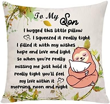 VAVSU Granddaughter Gift From Grandma Grandpa,Lovely Hug Pillow Cover Pillowcases Sofa Throw Pillow Covers Linen Cushion Cover to Granddaughter for Christmas Birthday Graduation Gift (Granddaughter)