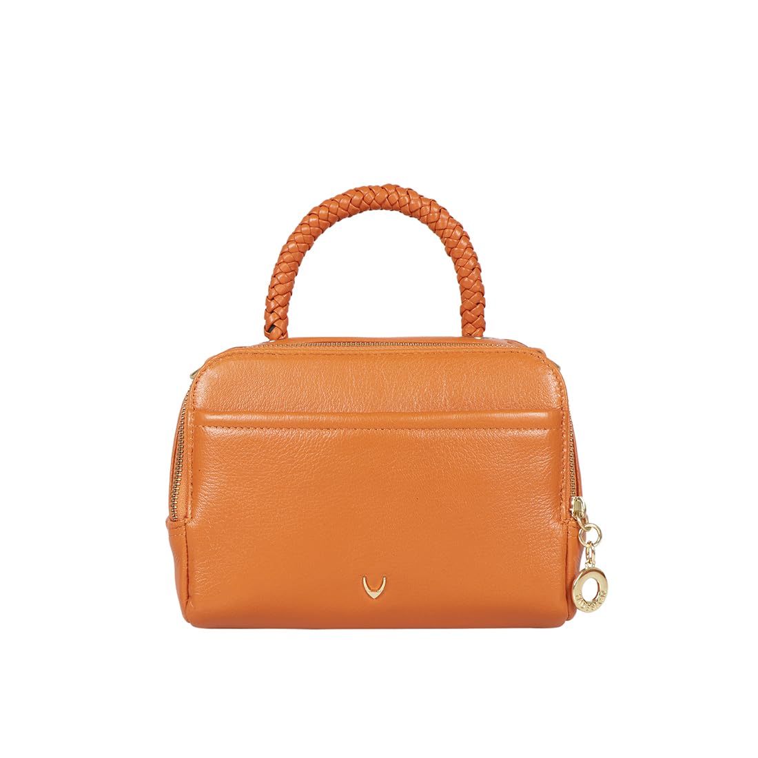 Hidesign CALLAS 04 Genuine Leather Women's Medium-sized Casual Bowling Bag | Handbag for Women - Orange 1