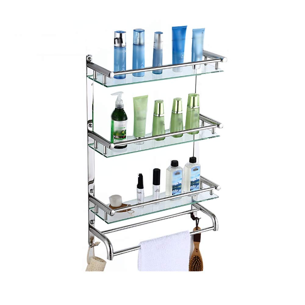 Étagère murale en verre pour salle de bain pour en finir avec le désordre