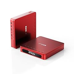 FiiO DM13 Multifunctional Portable Stereo CD Player with Long-Lasting Battery, Supports USB Ripping, Optical/coaxial/3.5mm/4.4mm outputs (Red Bluetooth)