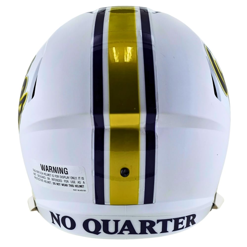East Carolina Pirates Matte White Throwback Riddell Speed Replica Full Size Football Helmet