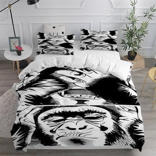 Orang-outan housse de couette cute animal couvre-lit adulte enfant parure lit 260x220 - 6