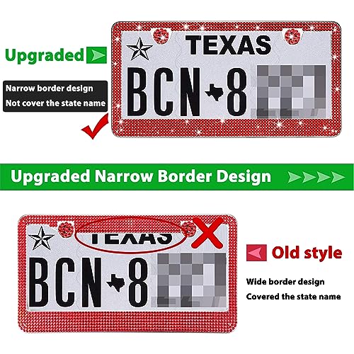 Tzarrot BCAU-RED-2 Bling License Plate Frame thumb #2