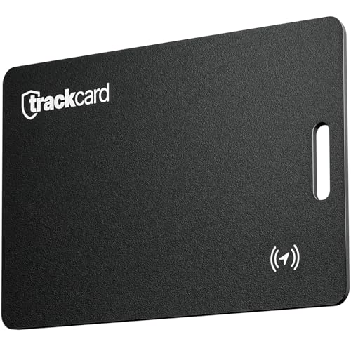 TRACKCARD® Air Tag Karte im Kartenformat für die Brieftasche | Wiederaufladbar, smart & wasserdicht | Kompatibel mit Apple Wo Ist? (iOS) Bluetooth Tracker Karte für Wallet, Reisepässe, Gepäck