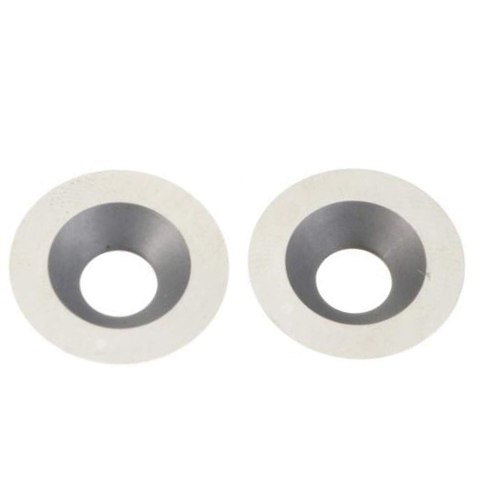 Lot Inserts Rechange Avec Vis Lot De 10 Inserts Ronds En Carbure De Tungstène Pour Tour à Bois - Diamètre 12mm, Épaisseur 2.5mm, Angle 30° - Avec Vis
