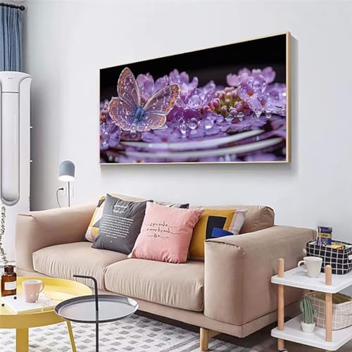 Diamond Painting Papillon 5D Grand Format 30x70cm Kit Broderie Diamant Dots - 3