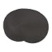DII Classic Round Placemats Woven, Set of 6, 15" Diameter, Black