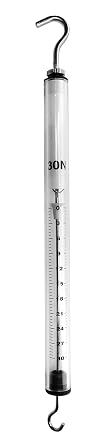 hBARSCI Economy Dynamometer, Plastic - 30N - Zero-Point Calibration Capability - High Resolution Scale, Spring Balance - Classroom Quality