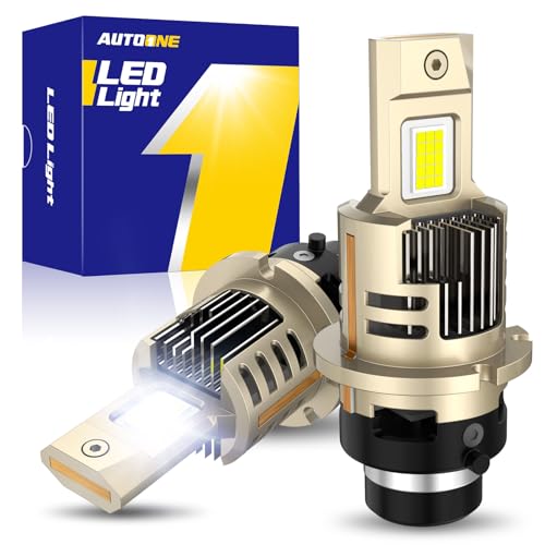 AUTOONE D2S LED Bulb, 900% Brighter, 3 Min Quick Install, 20 Years Lifespan, No Flicker, 99% Compatibility
